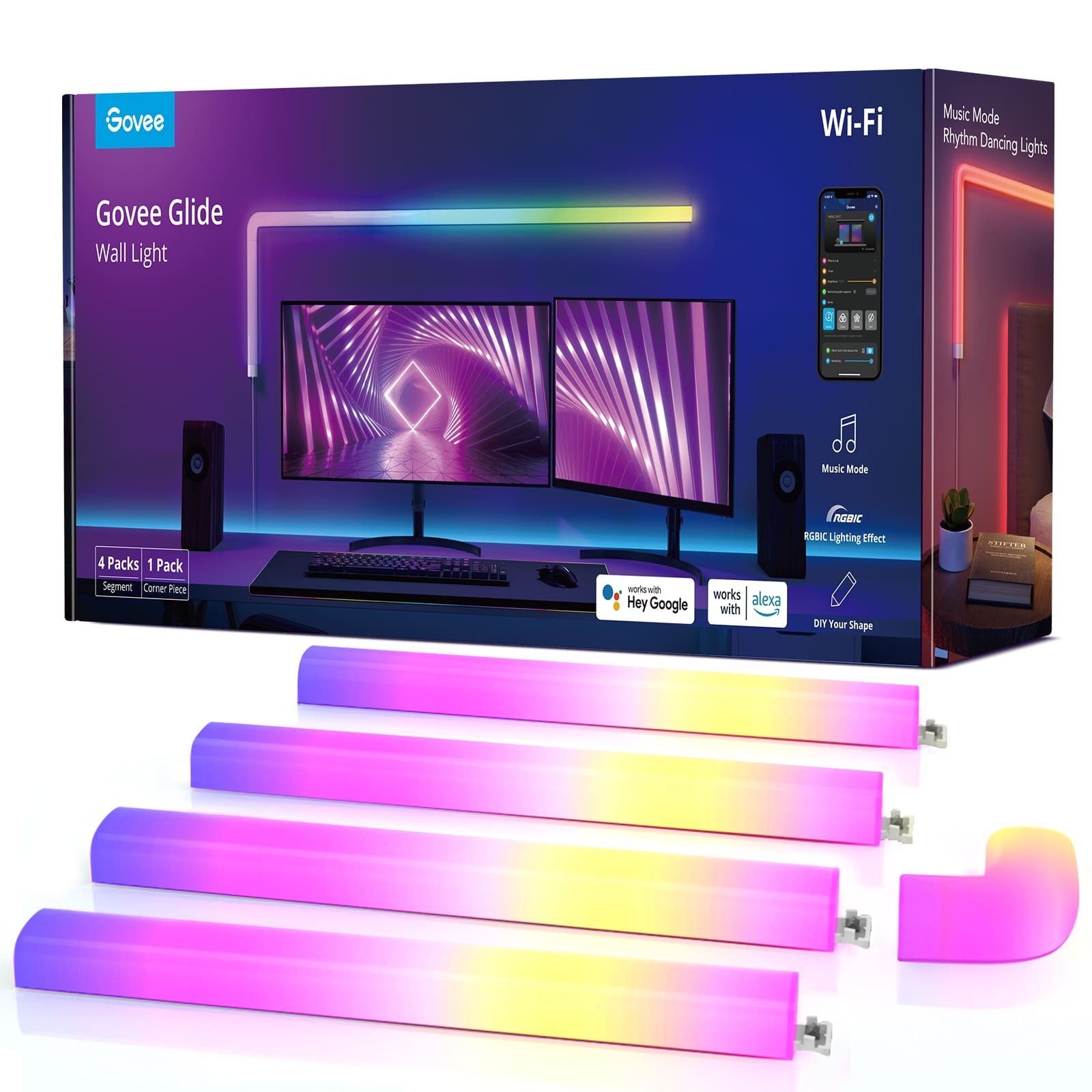 LED Stripe Govee - Glide Hintergrundbeleuchtung (4+1)