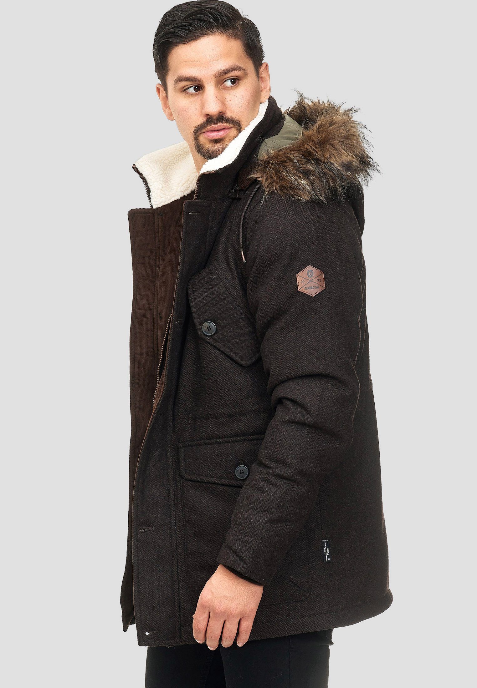 Indicode Parka Baynes Black mix