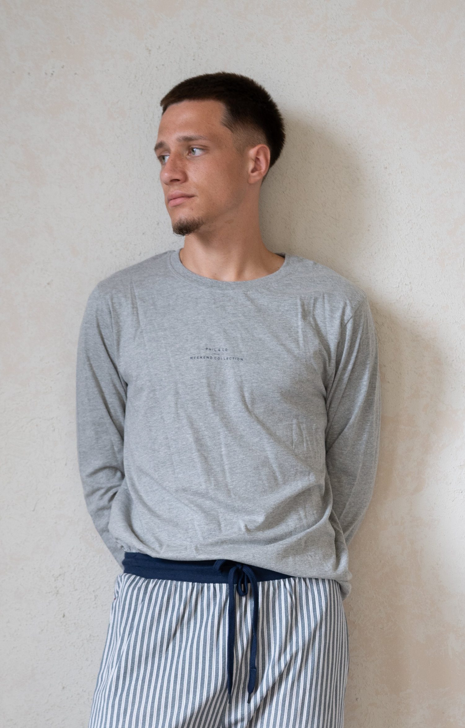 Phil & Co. Pyjamaoberteil Herren pyjamashirt günstig online kaufen