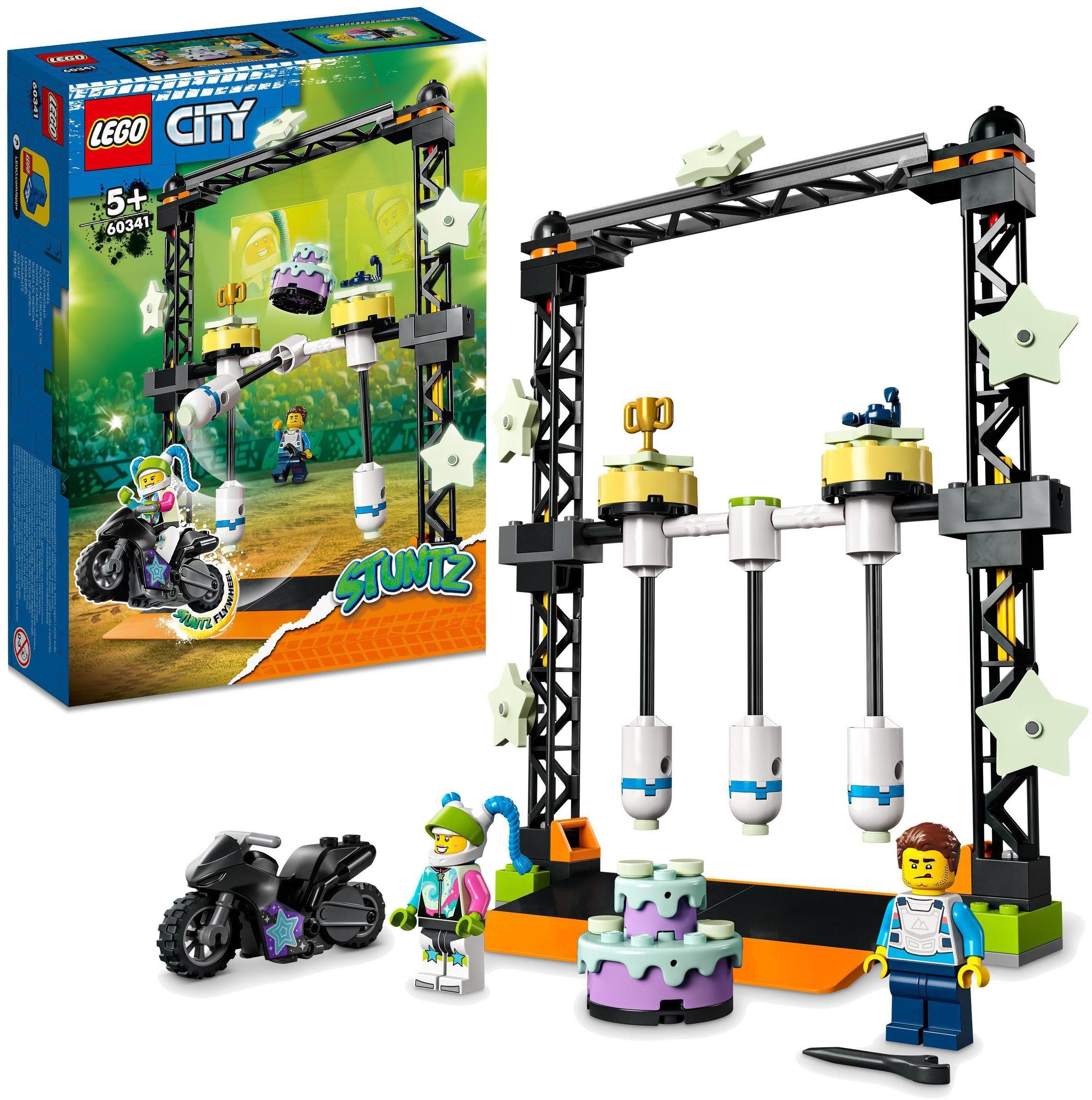 Umstoß-Stuntchallenge (60341), LEGO® City Stuntz Konstruktionsspielsteine