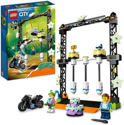 LEGO® Konstruktionsspielsteine »Umstoß-Stuntchallenge (60341), LEGO® City Stuntz«, (117 St)