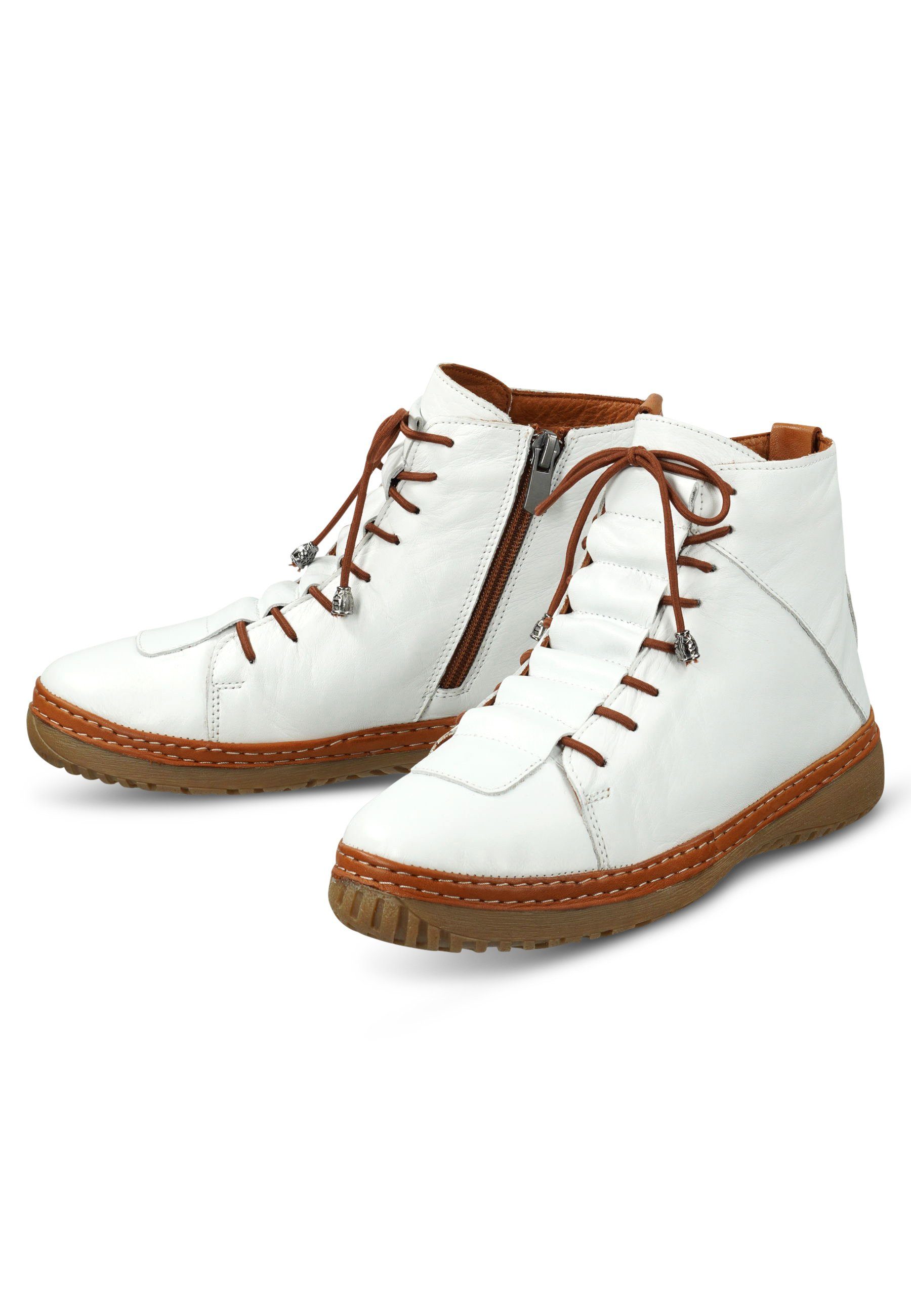 Manitu Stiefeletten Schnürstiefelette aus echtem Leder