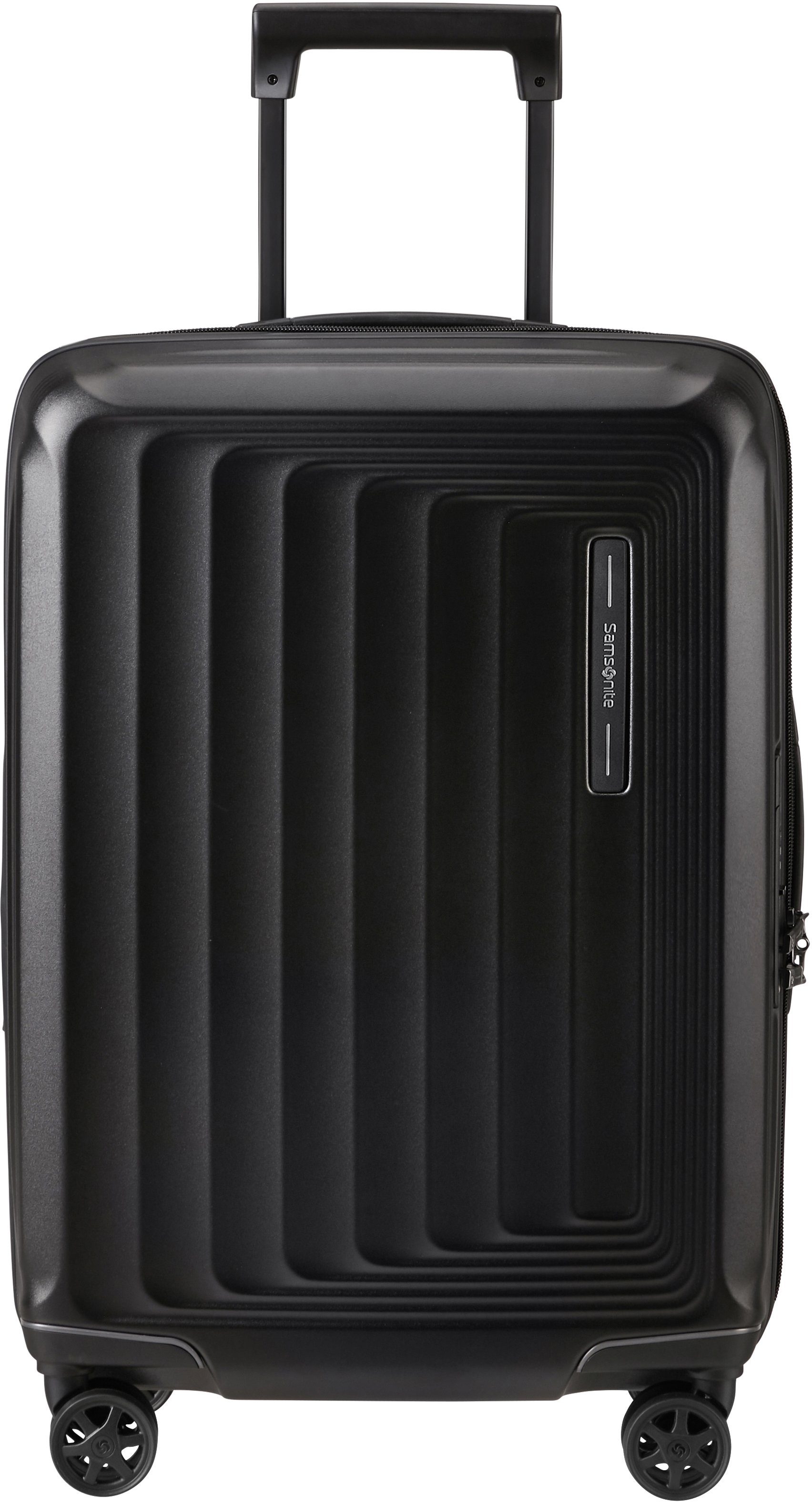 Nuon, Volumenerweiterung 55 Hartschalen-Trolley cm, Samsonite Graphite und 4 USB-Schleuse Matt Rollen, mit