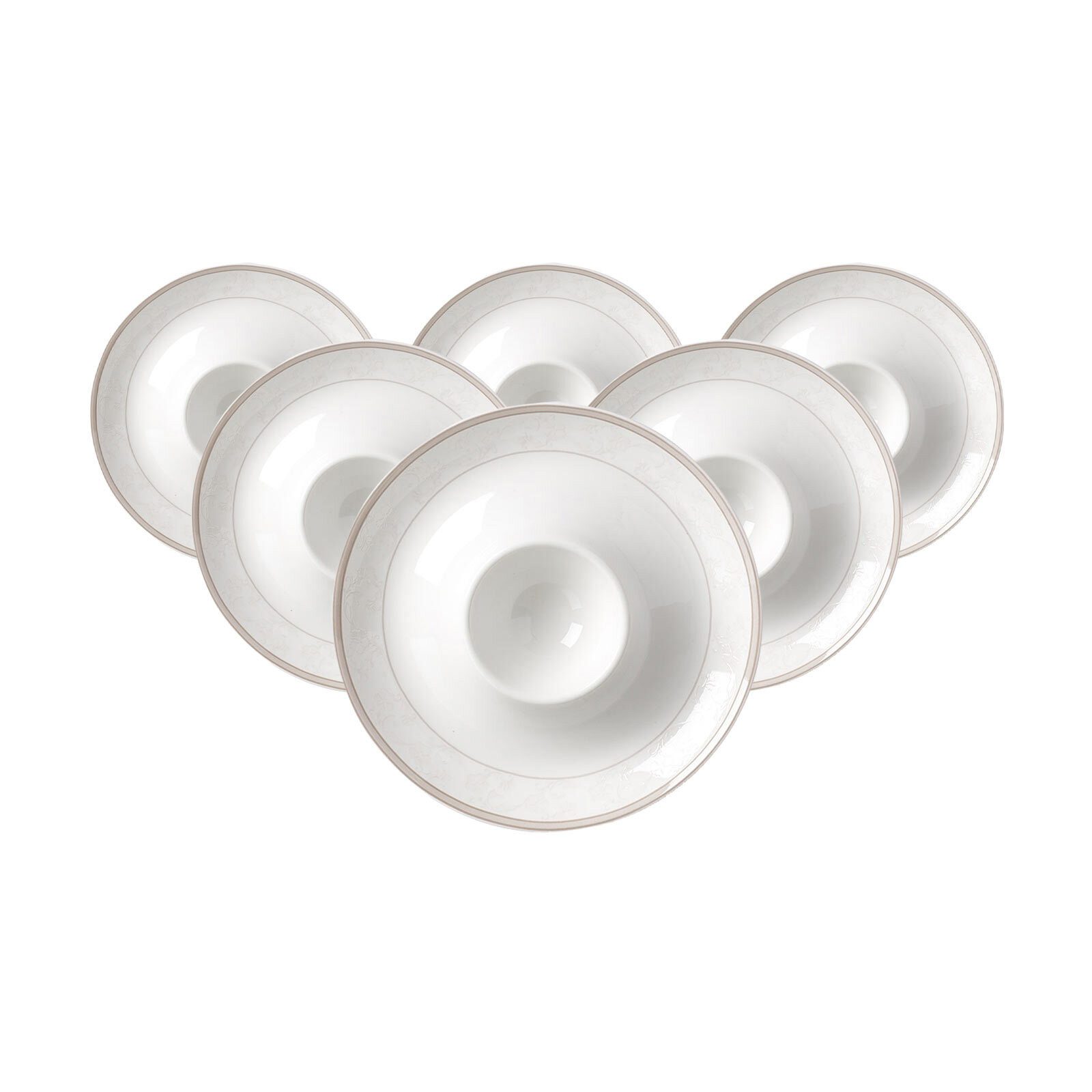 Ritzenhoff & Breker Eierbecher Isabella Eierteller ø 13 cm 6er Set, (6er Set, 6-tlg., 6x Eierbecher)