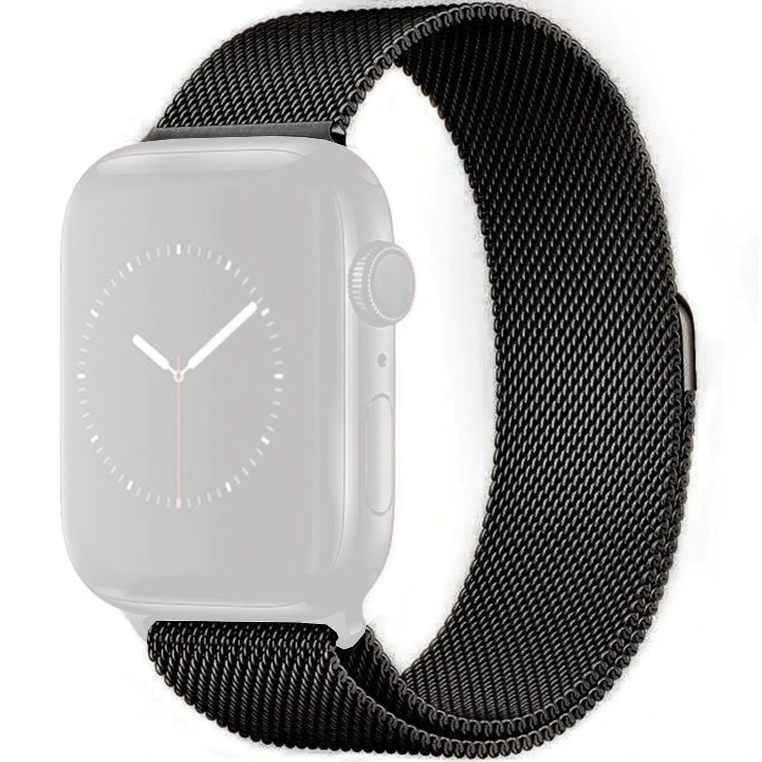 Apple zggzerg Schwarz Kompatibel magnetische mit «Edelstahl Uhrenarmband Strap Absorption