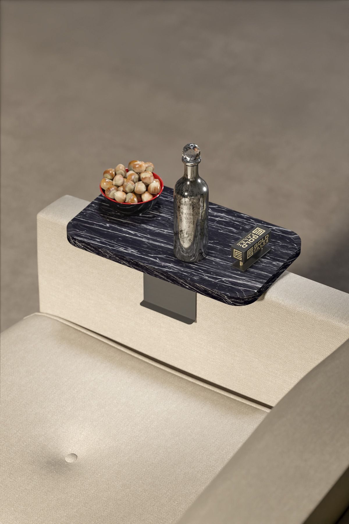 en.casa Beistelltisch (1-St), verstellbar für Armlehnen 10–30 cm 89322067