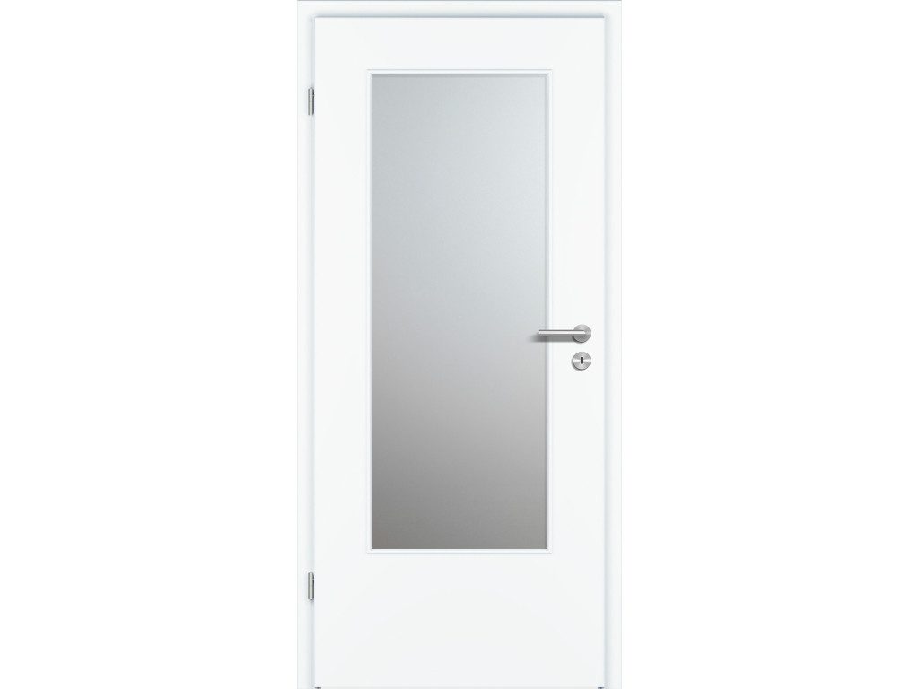 Prüm Zimmertür PRÜM Innentür mit Lichtausschnitt Standard Weiß 735×1985 mm (1-St)