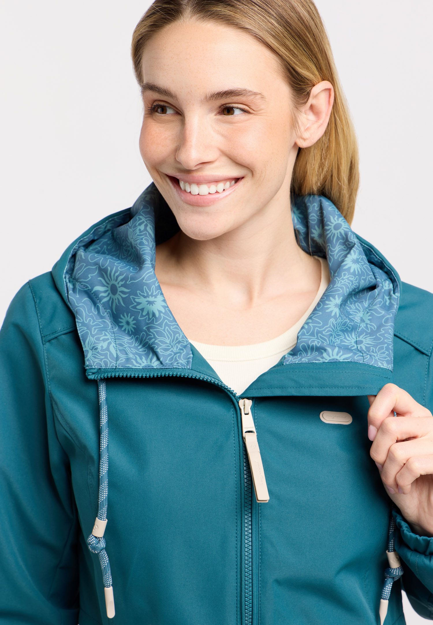 Ragwear Parka DANKKA Mit Kordelzug, geblümtem Futter und reflektierenden Kordeln – Bild 5 von 5