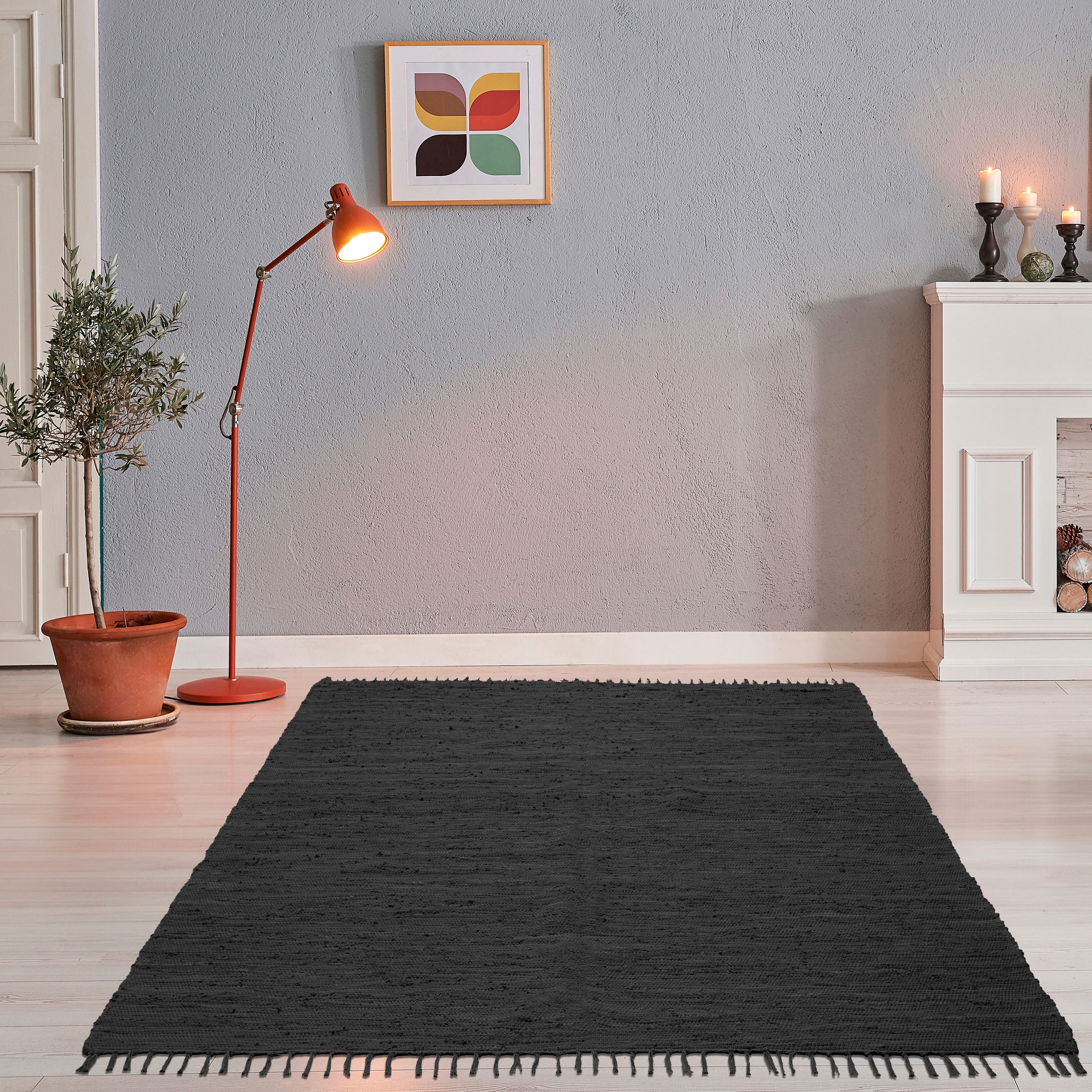 THEKO Teppich Happy Cotton Fleckerl, handgewebt, rechteckig, Höhe: 5 mm, Fl günstig online kaufen