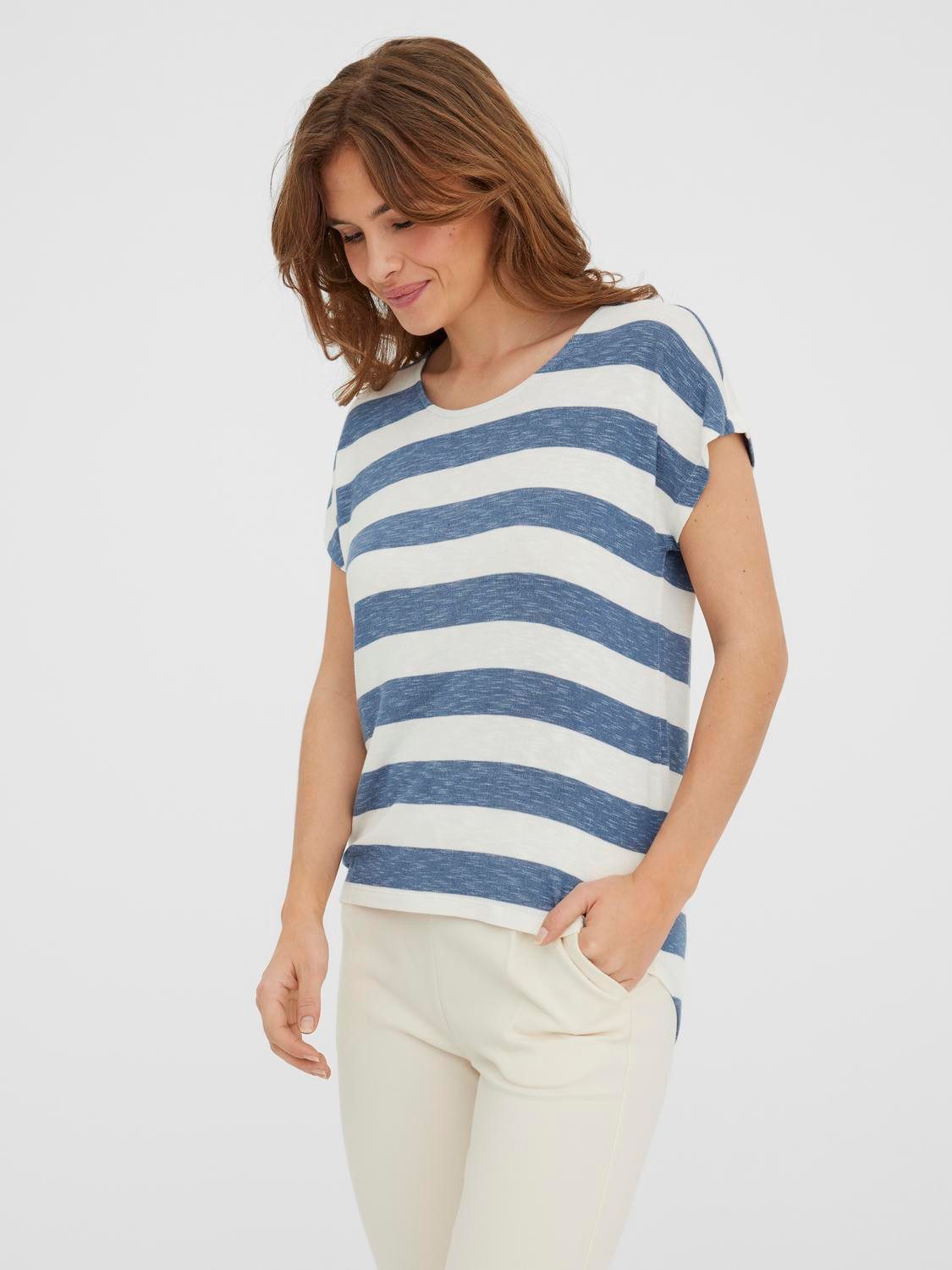 Vero Moda Kurzarmshirt VMWIDE STRIPE SL günstig online kaufen