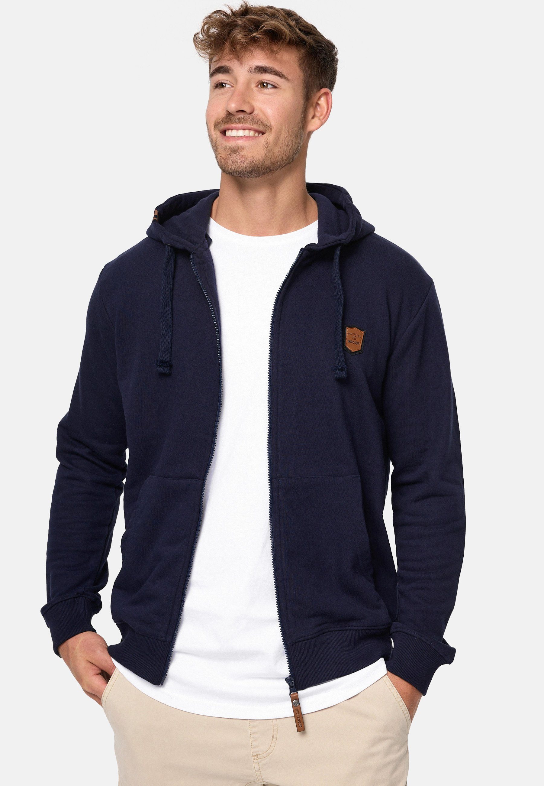 Hoodie Navy Braidwood Indicode