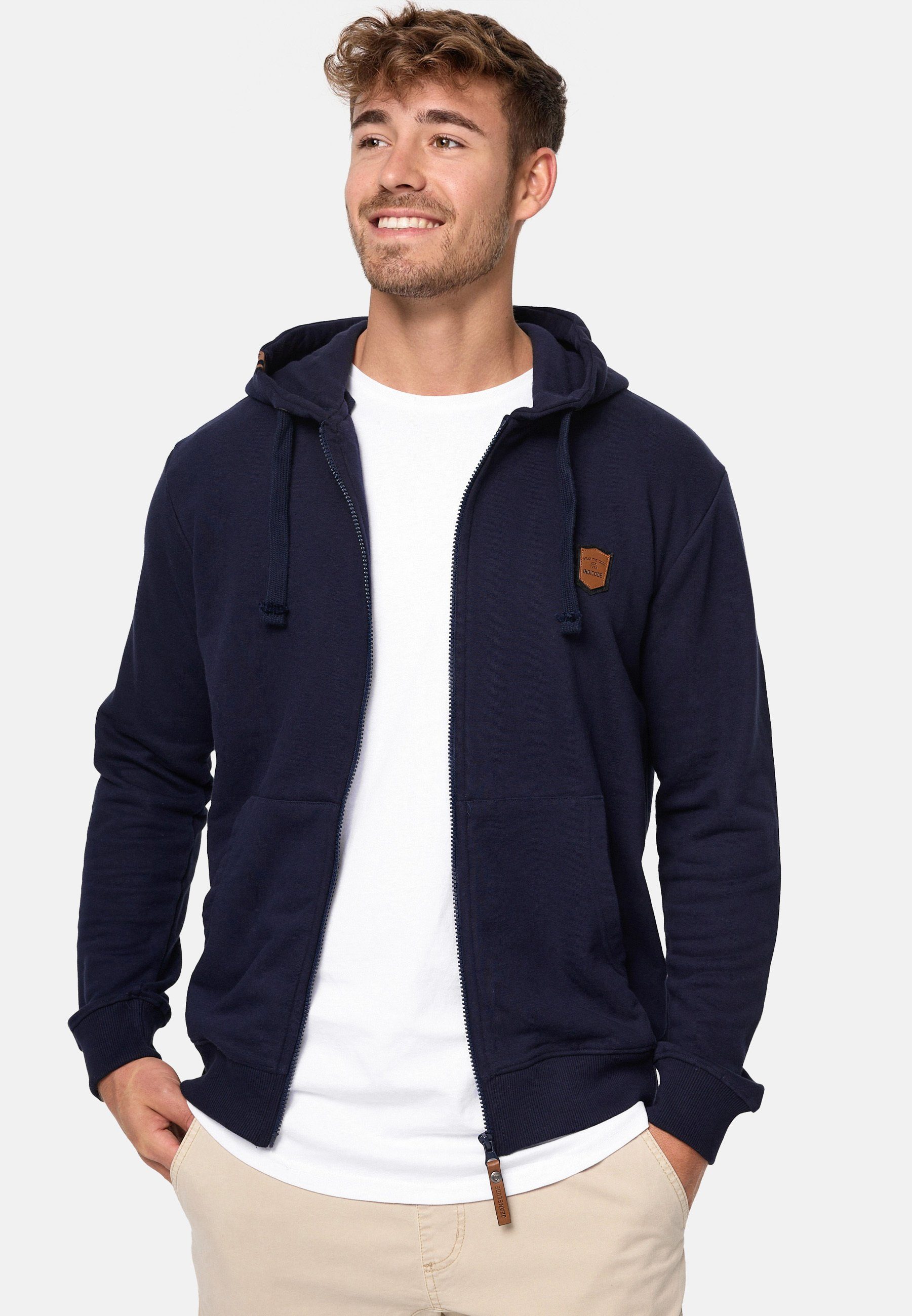 Indicode Kapuzensweatjacke Herren Braidwood Hoodie Sweatjacke Herrenjacke günstig online kaufen
