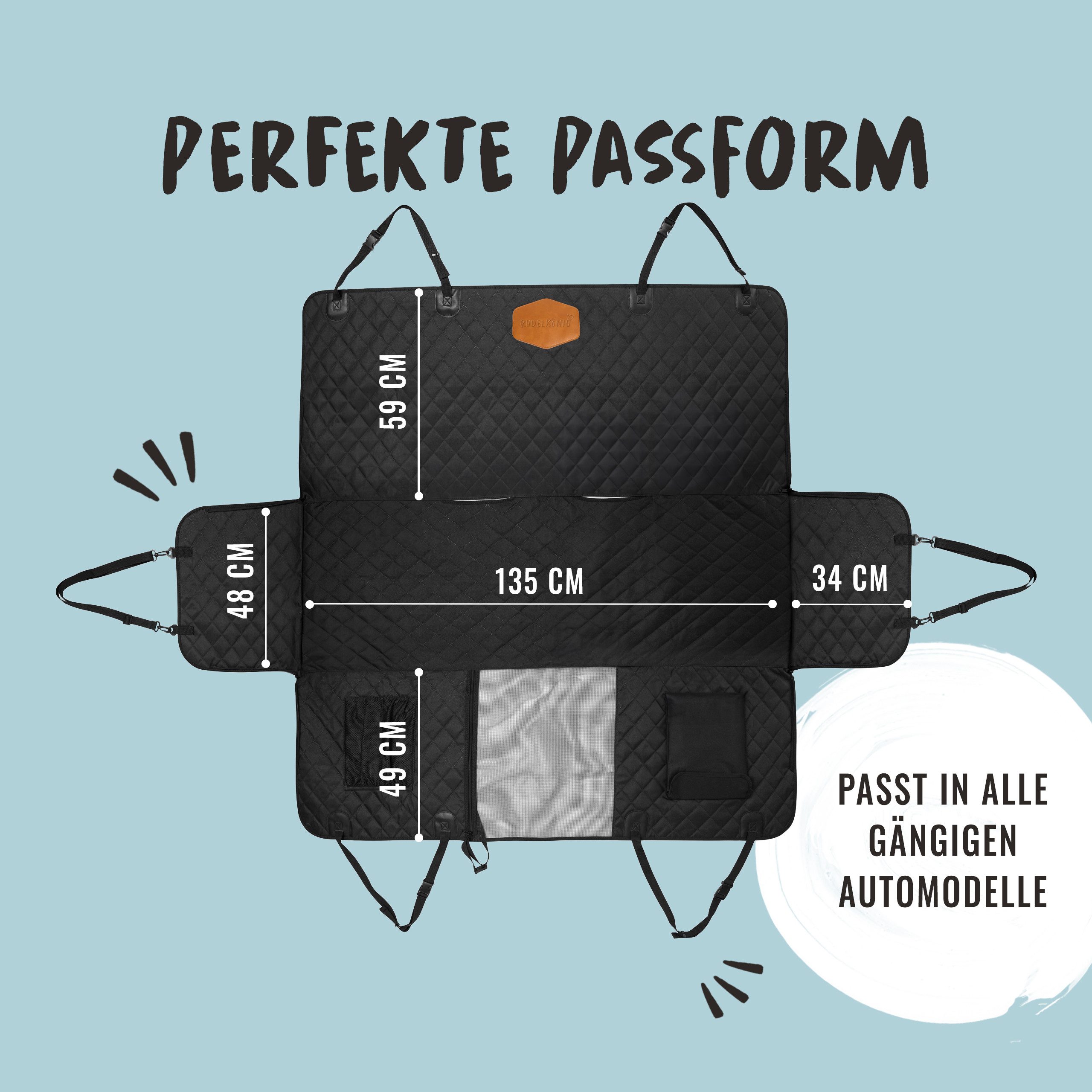 Rudelkönig Tier-Autoschondecke Hundedecke Auto Rückbank, Kratzfeste günstig online kaufen