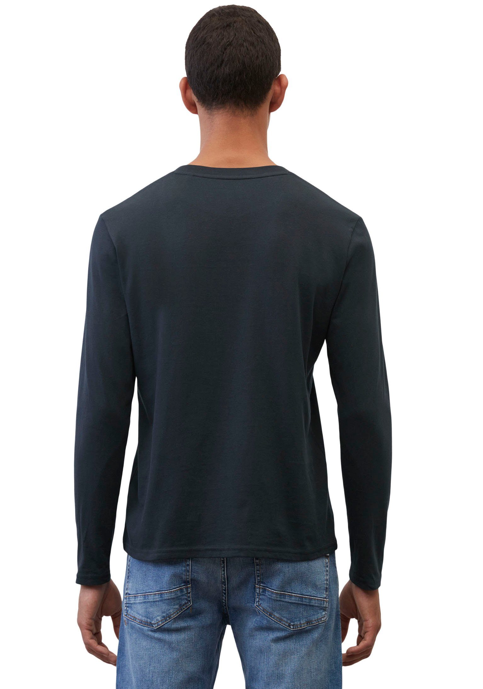 Marc O'Polo Langarmshirt mit dezentem Logo-Print günstig online kaufen