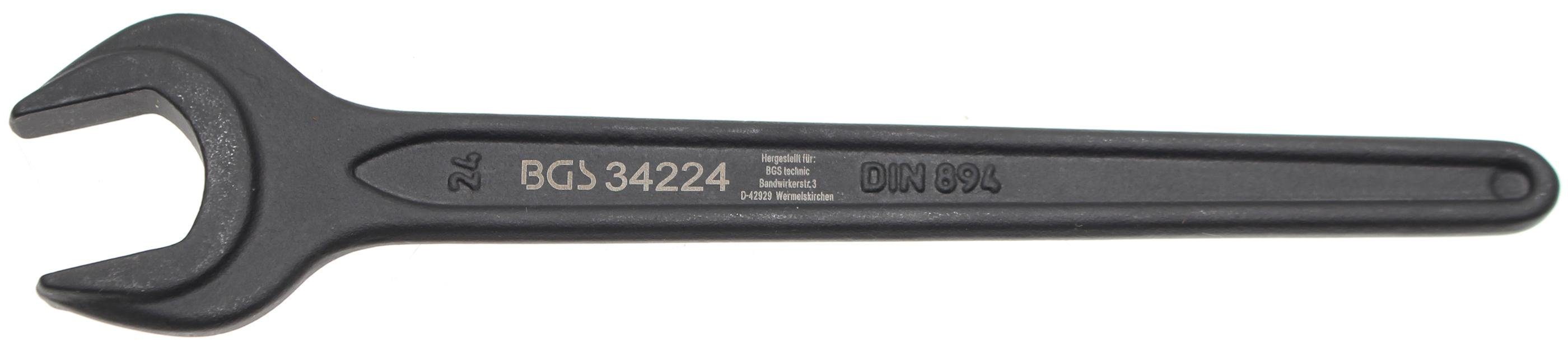 BGS technic Maulschlüssel Einmaulschlüssel, DIN 894, SW 24 mm