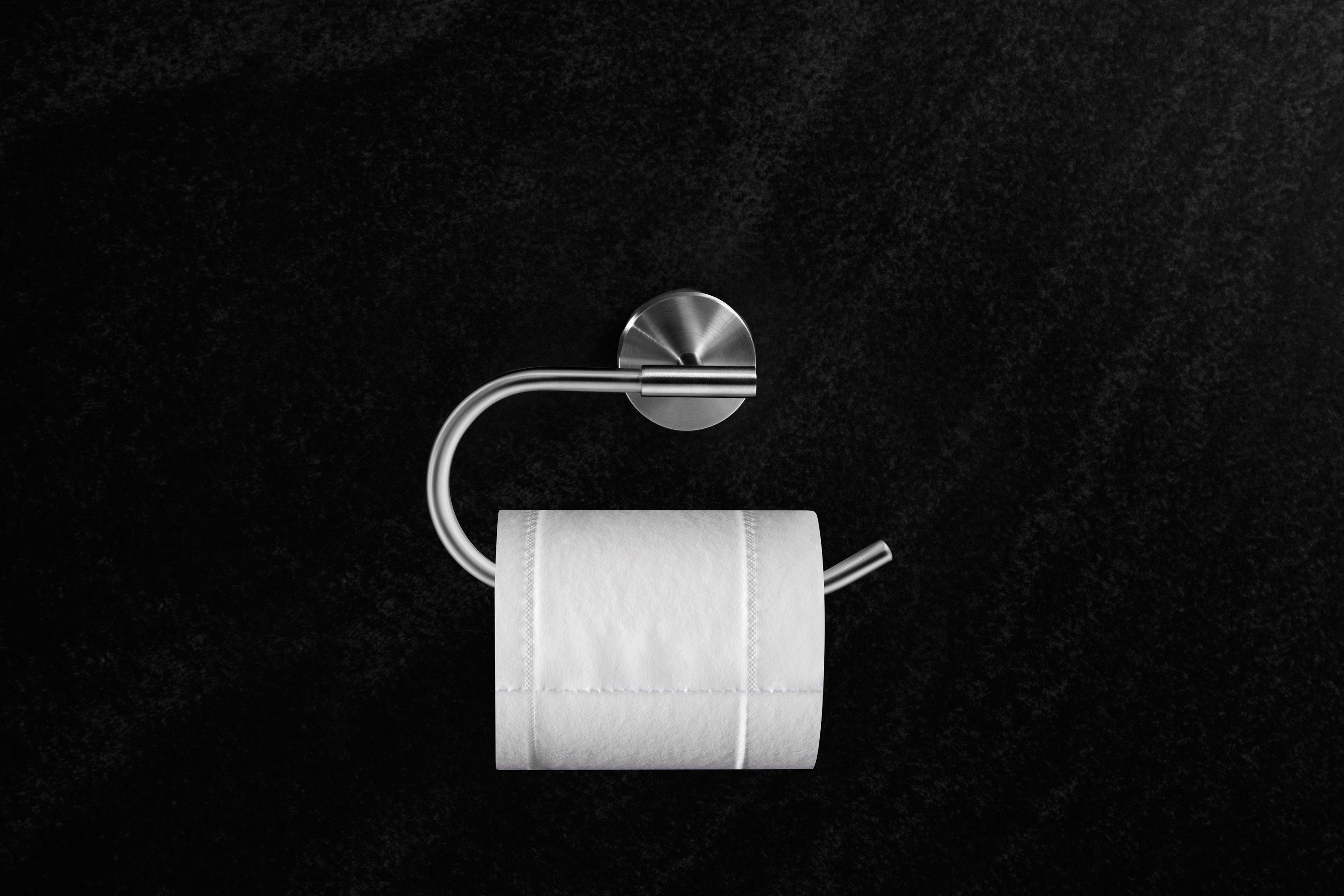 Ambrosya Toilettenpapierhalter einfache Selbstmontage Klorolle Toilettenpapierhalter Halter, aus - Edelstahl Klopapierhalter