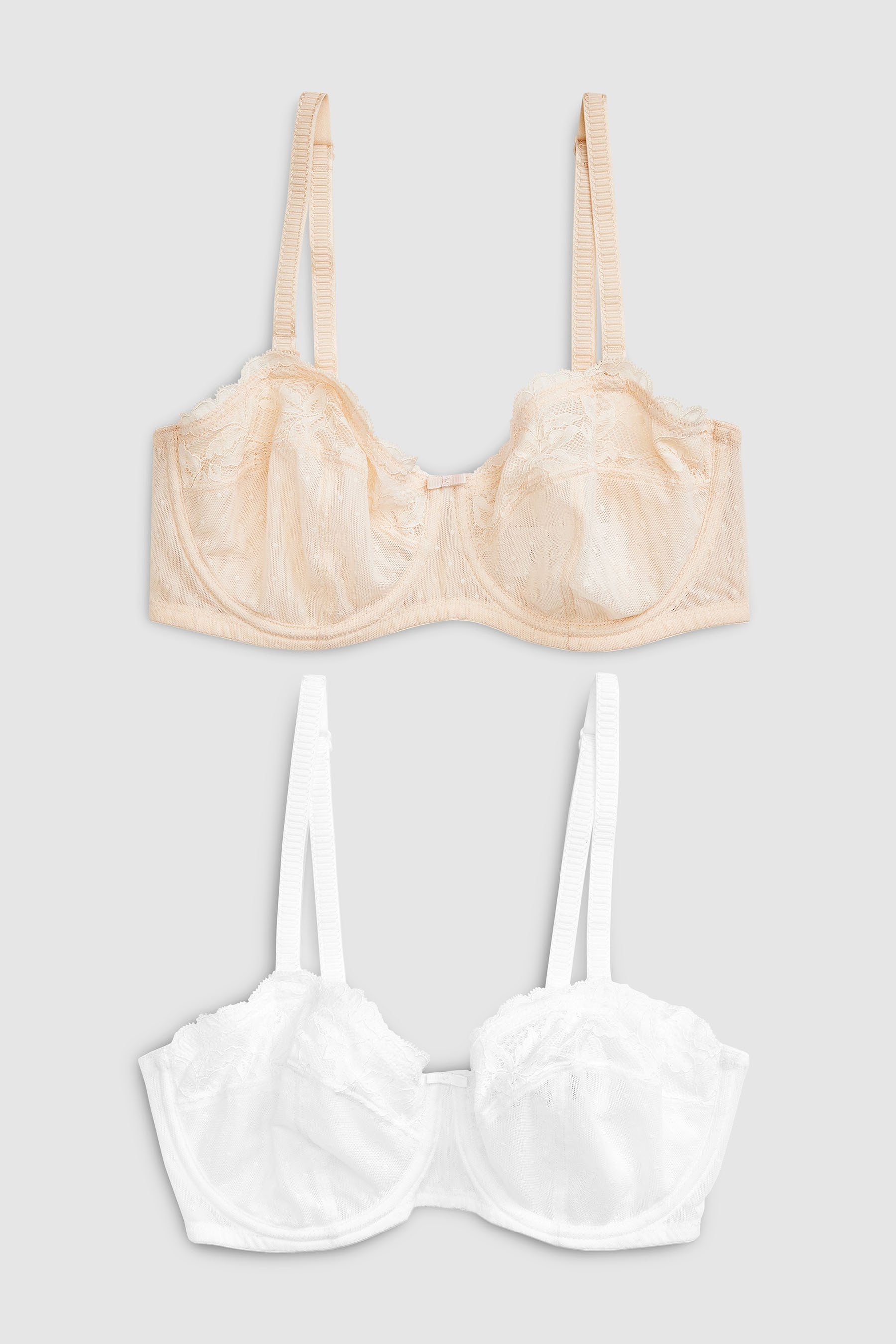 Next Set: Multiway-BH 2er-Pack Unwattierte, trägerlose BHs, DD Plus (2-tlg)