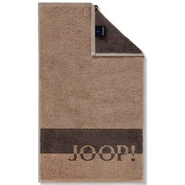 Joop! Handtuch Waschhandschuh Shades Stripe Sand 1687 33, Walkfrottier (1-St), Querstreifen, Flauschig