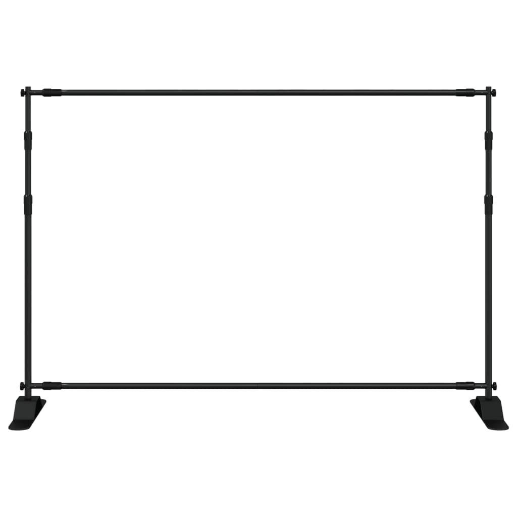 vidaXL Fotohintergrund 305 x 243 cm Hintergrundstativ Schwarz 305x243 cm Stahl Fotograf Zubeh – Bild 3 von 5