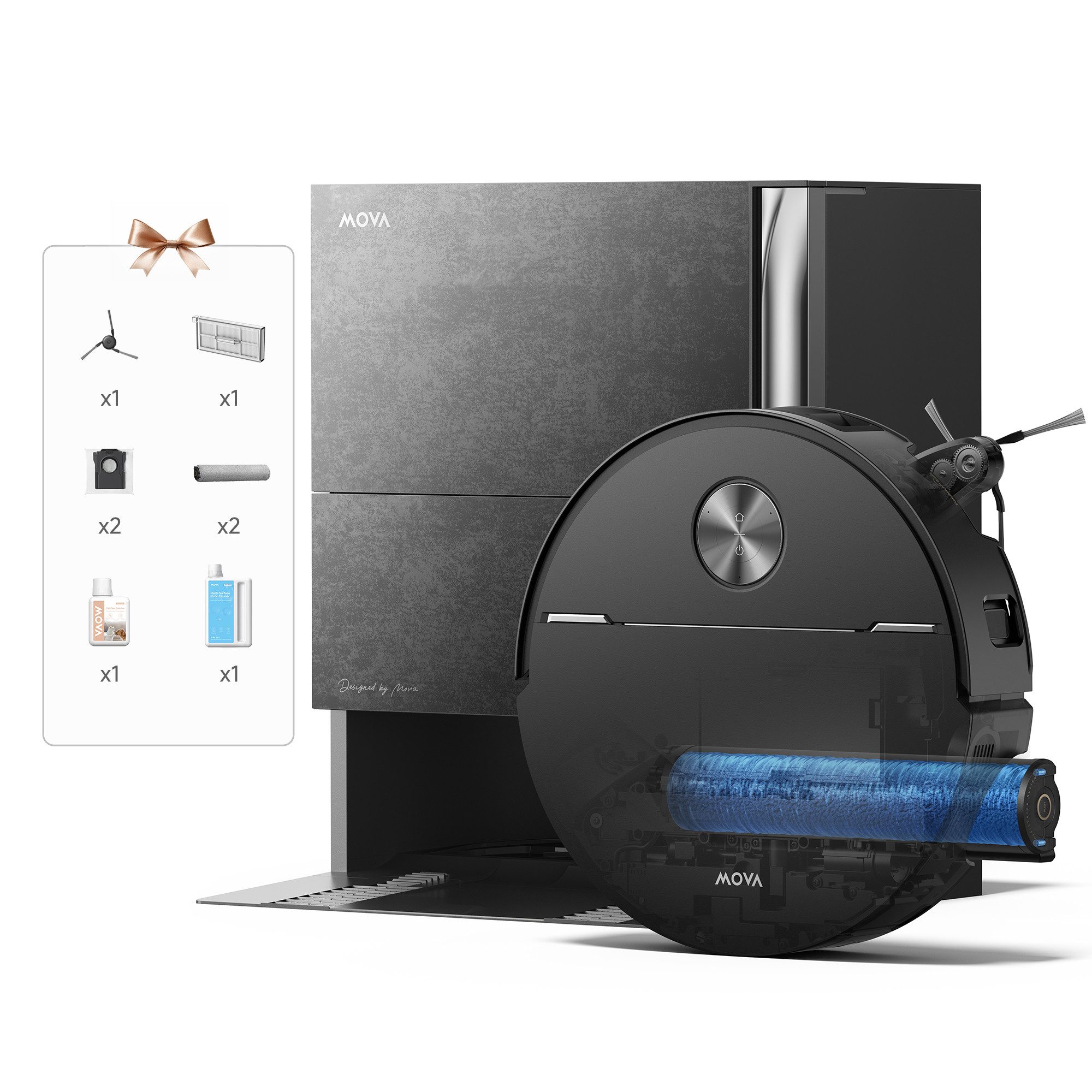 Mova Nass-Trocken-Saugroboter Z70 Ultra Roller Complete, 700 W, mit Beutel, Red Dot Award-Gewinner 2026