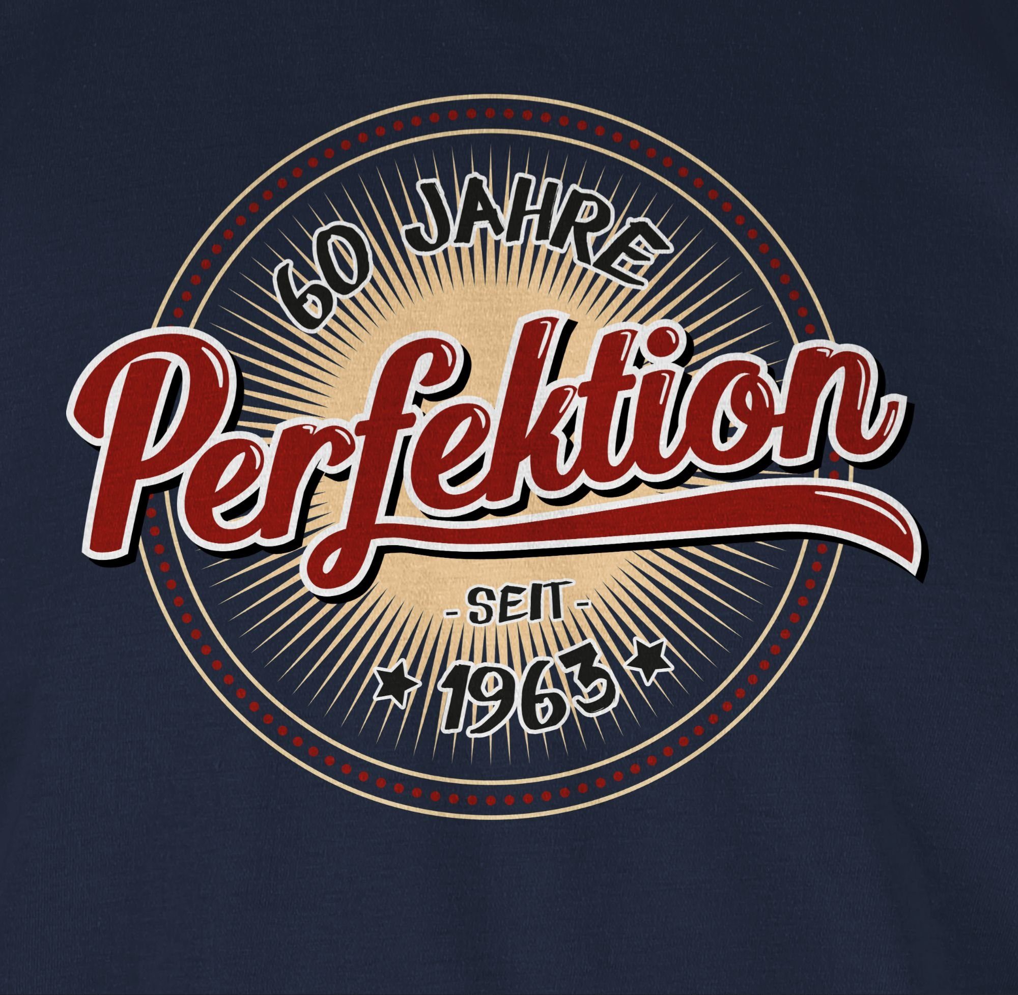 Shirtracer T-Shirt Sechzig seit Perfektion Blau Navy 1963 Geburtstag 2 Jahre 60