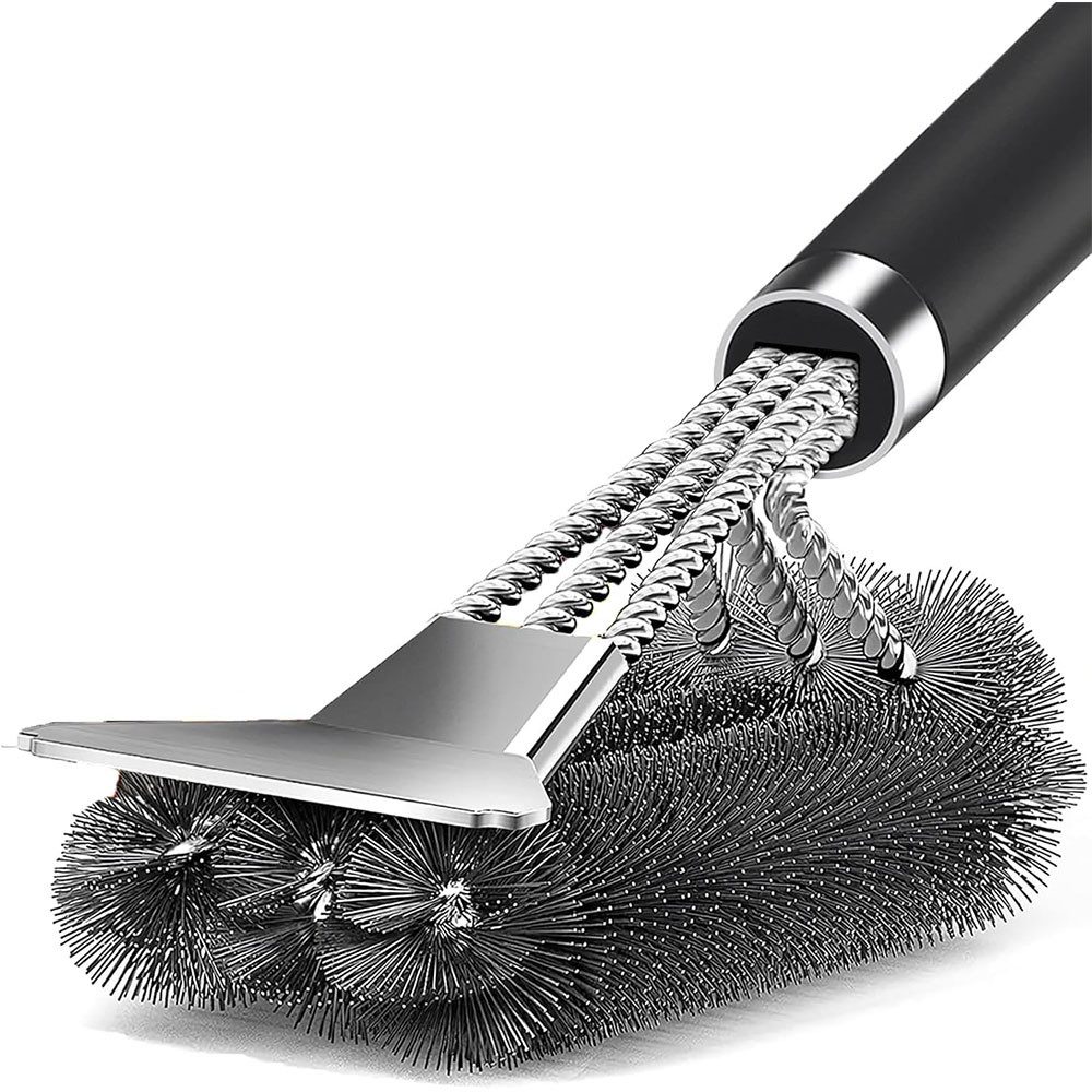 TUWENA Grillbürste Grillbürste, 3-in-1Edelstahl Bürste Grill