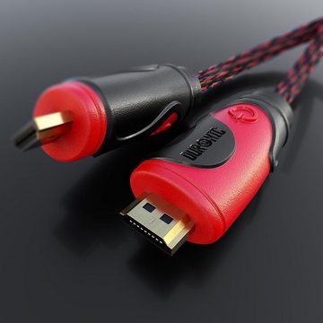 Duronic HDMI-Kabel, HDC03 HDMI-Kabel 1,5m - 24k Goldkontakte - High-Speed HDMI V2.0