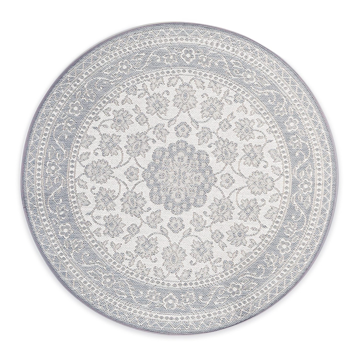 DomDeco Teppich In- & Outdoor Teppich Rund Finn, strapazierfähiger Flachgewebe 120cm. € 53,00