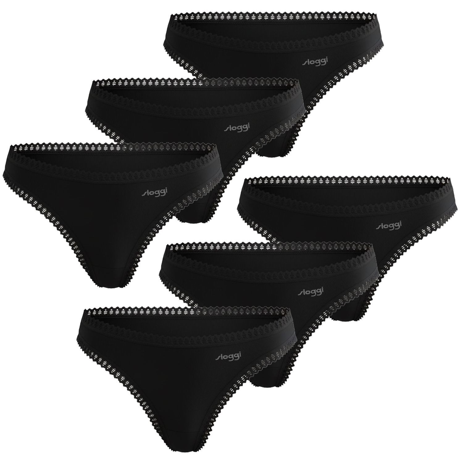 sloggi Slip GO Crush (Sparpack) mit elastischer Spitze im 3er oder 6er SPARPACK