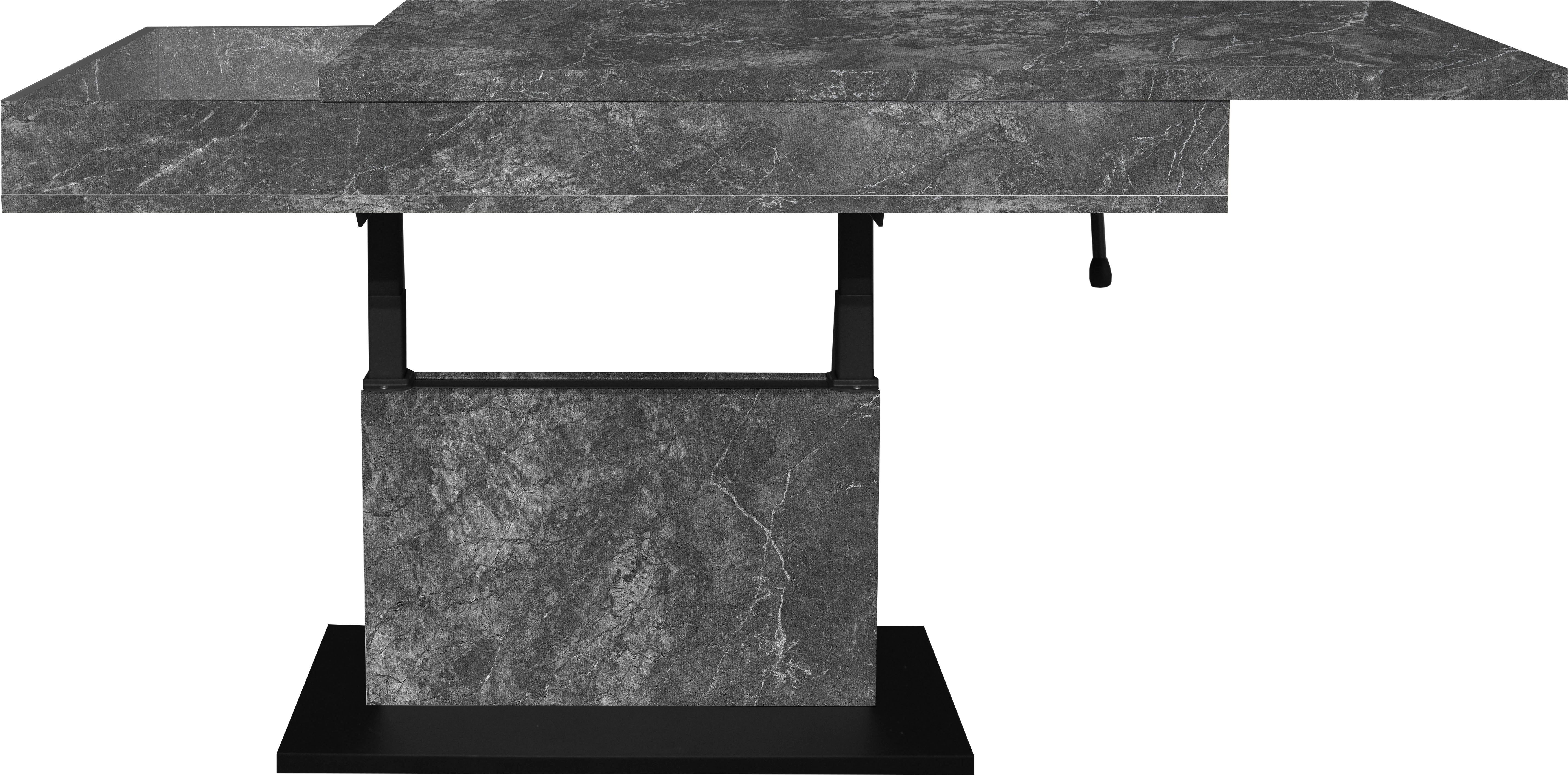 Mäusbacher Couchtisch Lift Couchtisch, höhenverstellbar 58-77cm,Tischplatte aufziehbar, Staufach, 110cm breit – Bild 4 von 5