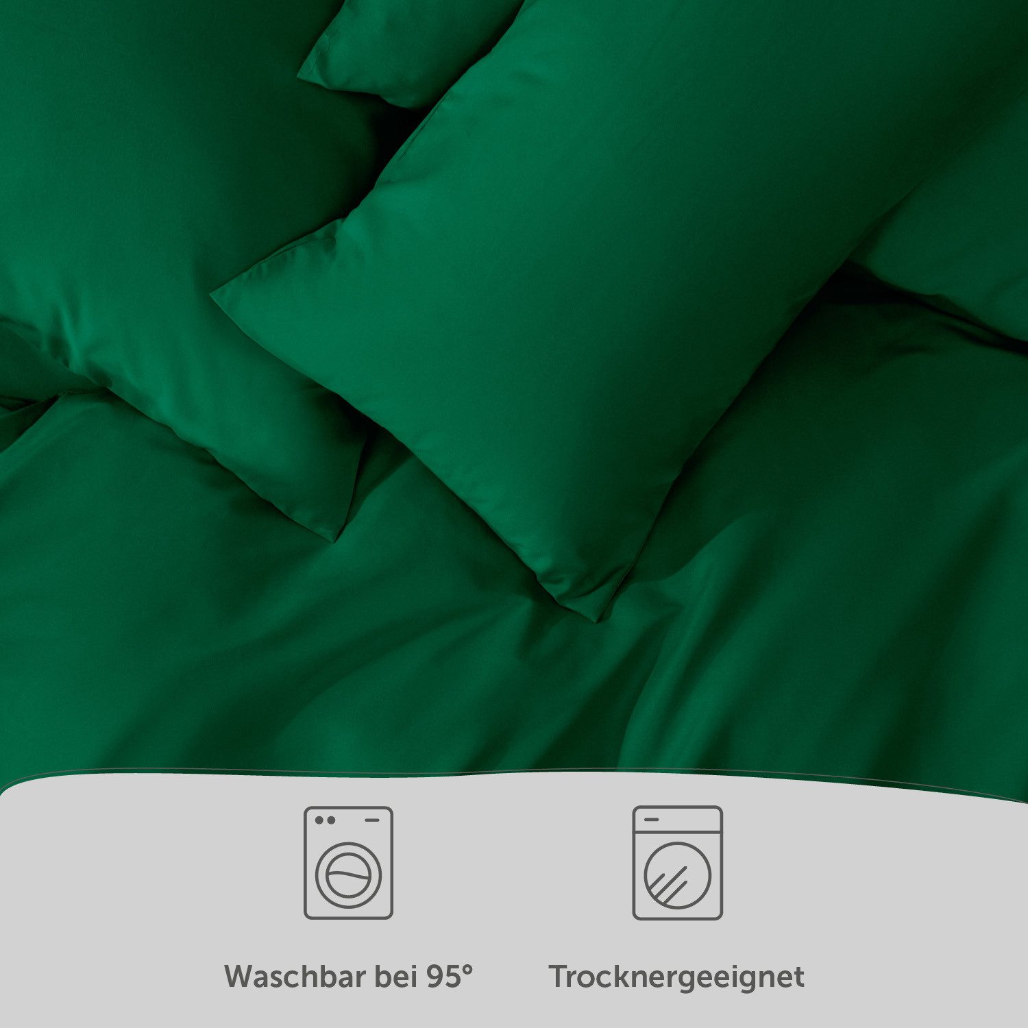 Blumtal Bettwäsche Oeko-TEX zertifizierte Mikrofaser Bettwäsche pflegeleicht & faltenfrei, Mikrofaser, Bettbezüge aus Atmungsaktivem Mikrofaser – Bild 5 von 5