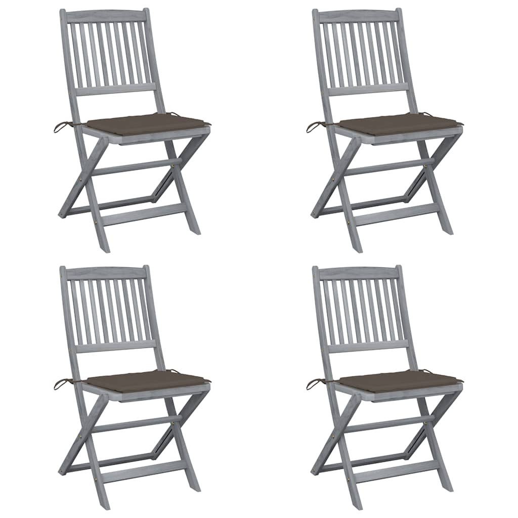 vidaXL Gartenstuhl Klappbare Gartenstühle 4 Stk. günstig online kaufen