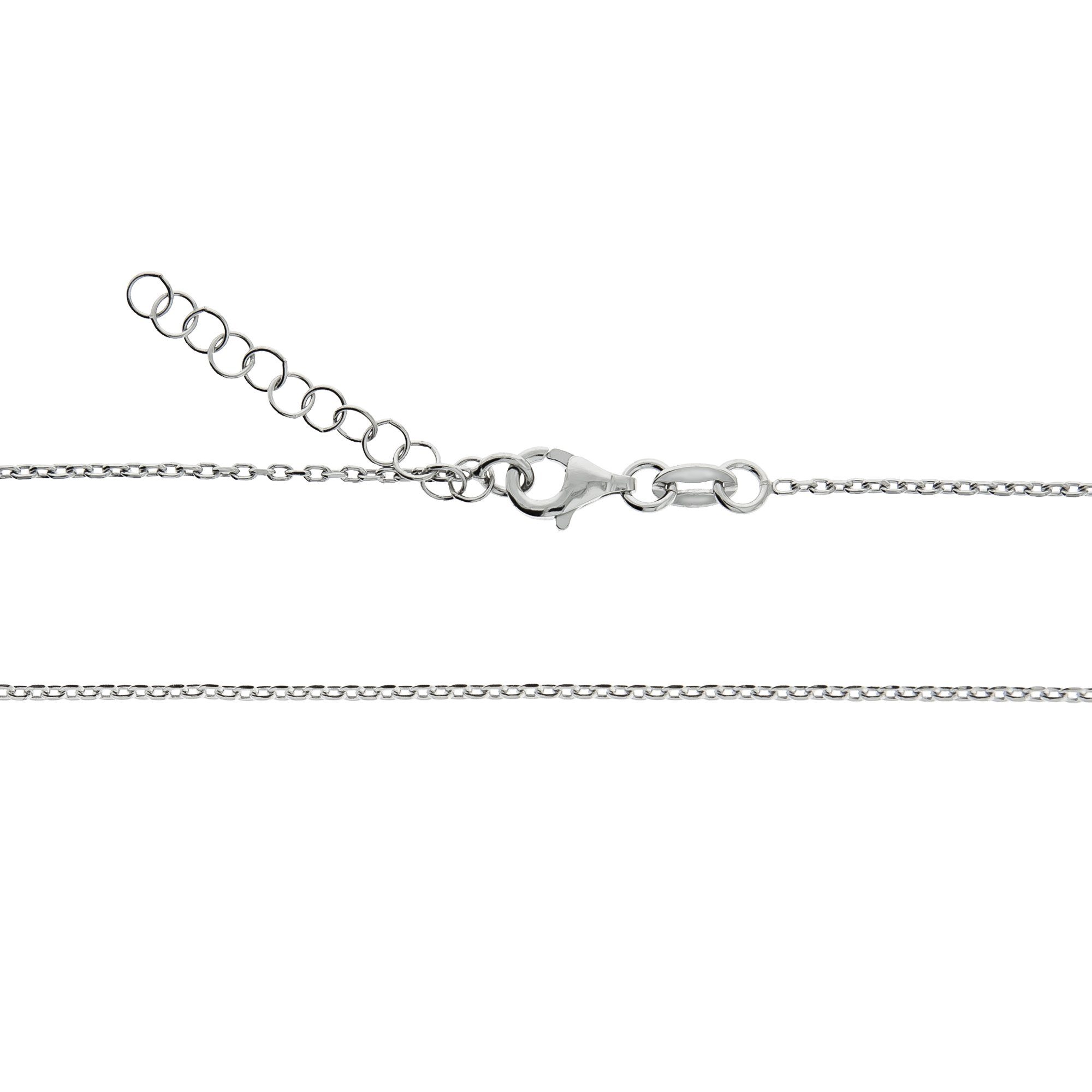 Diamonds by Ellen K. Kette mit Anhänger Silber 925 mit 1x Diamant 0,008ct. Buchstabe E