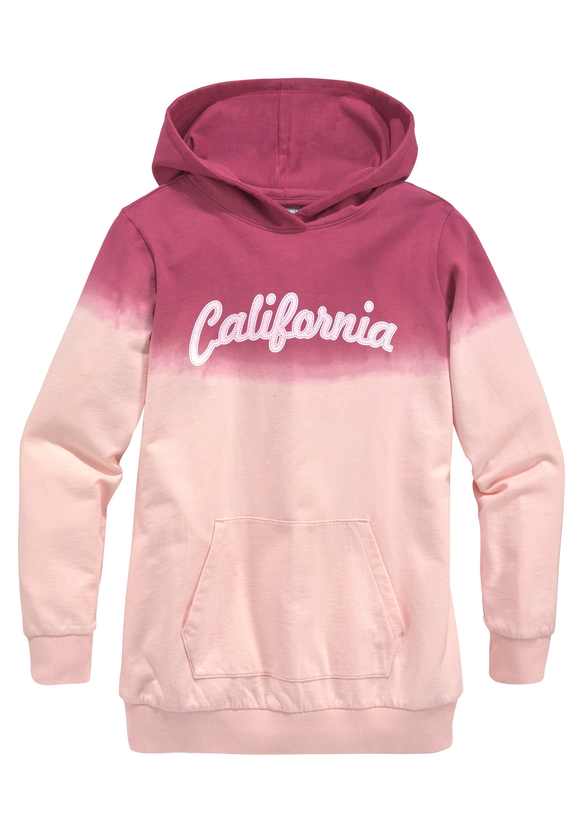 Form Kapuzensweatshirt in längerer California KIDSWORLD