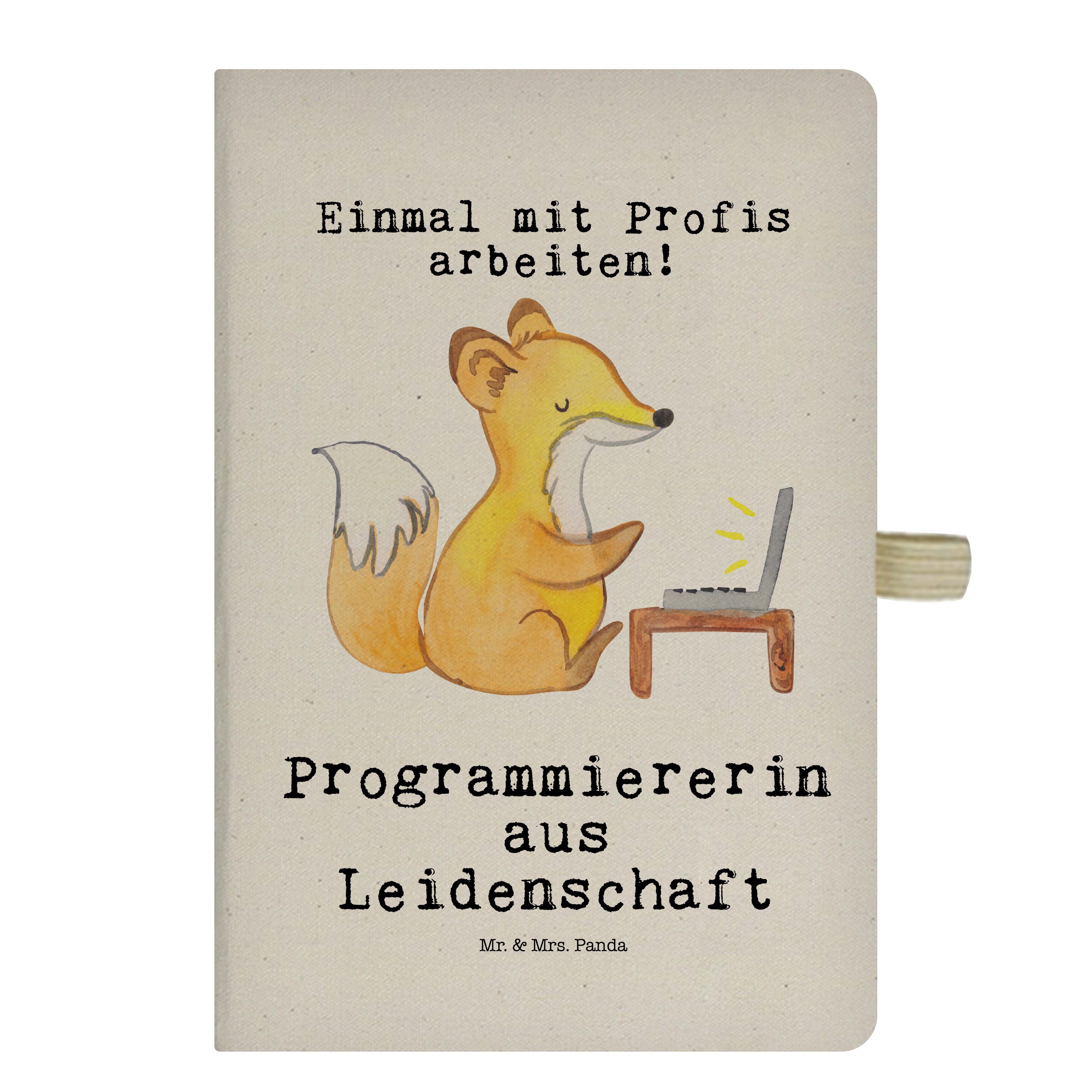 Mr. Panda Mrs. Leidenschaft - Mr. Notizbuch & Panda Programmiererin & Geschenk, C Transparent aus Kollege, Mrs. -