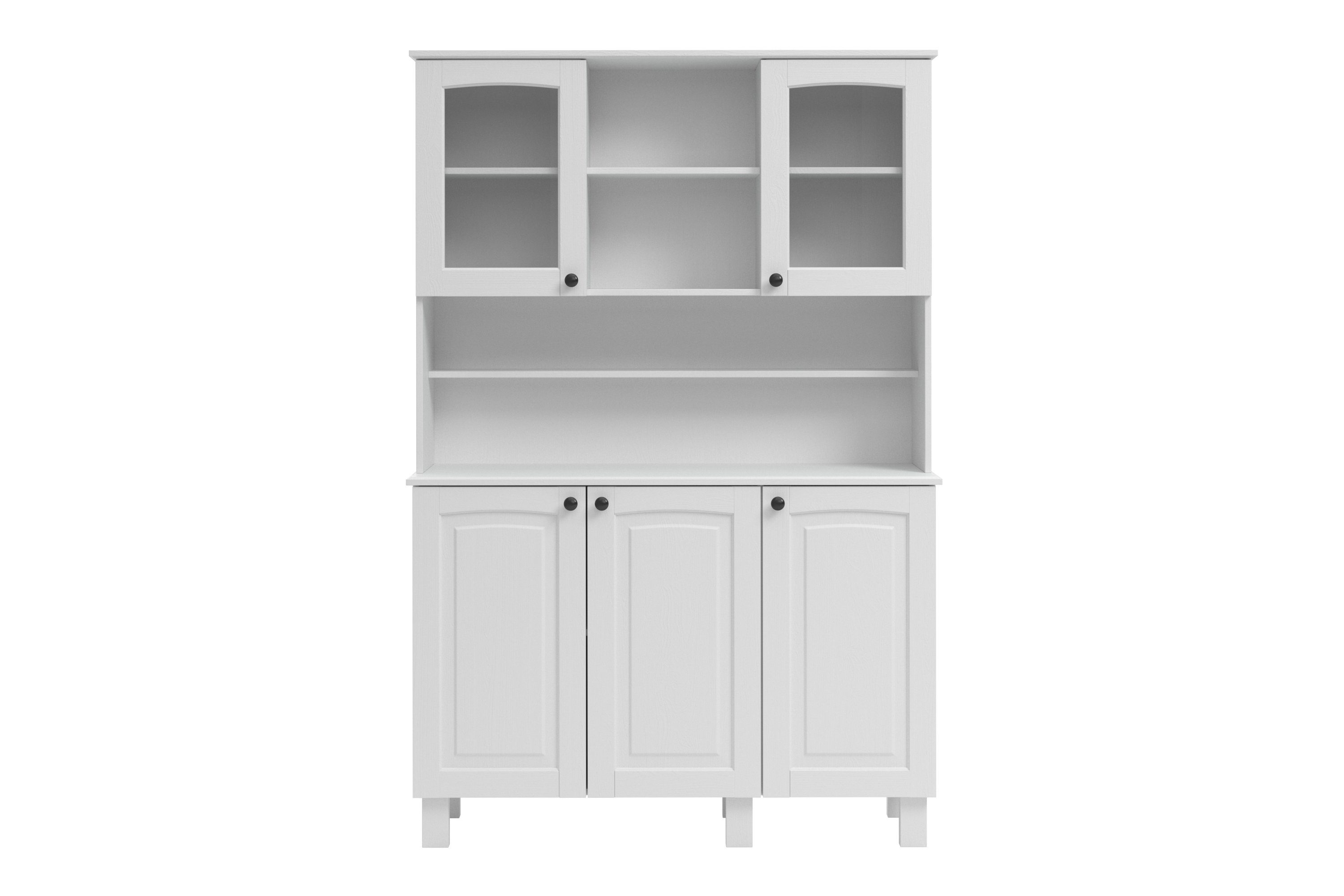 | Osby Home Türen (1-St) Breite120 cm, Küchenbuffet 5 weiß affaire weiß