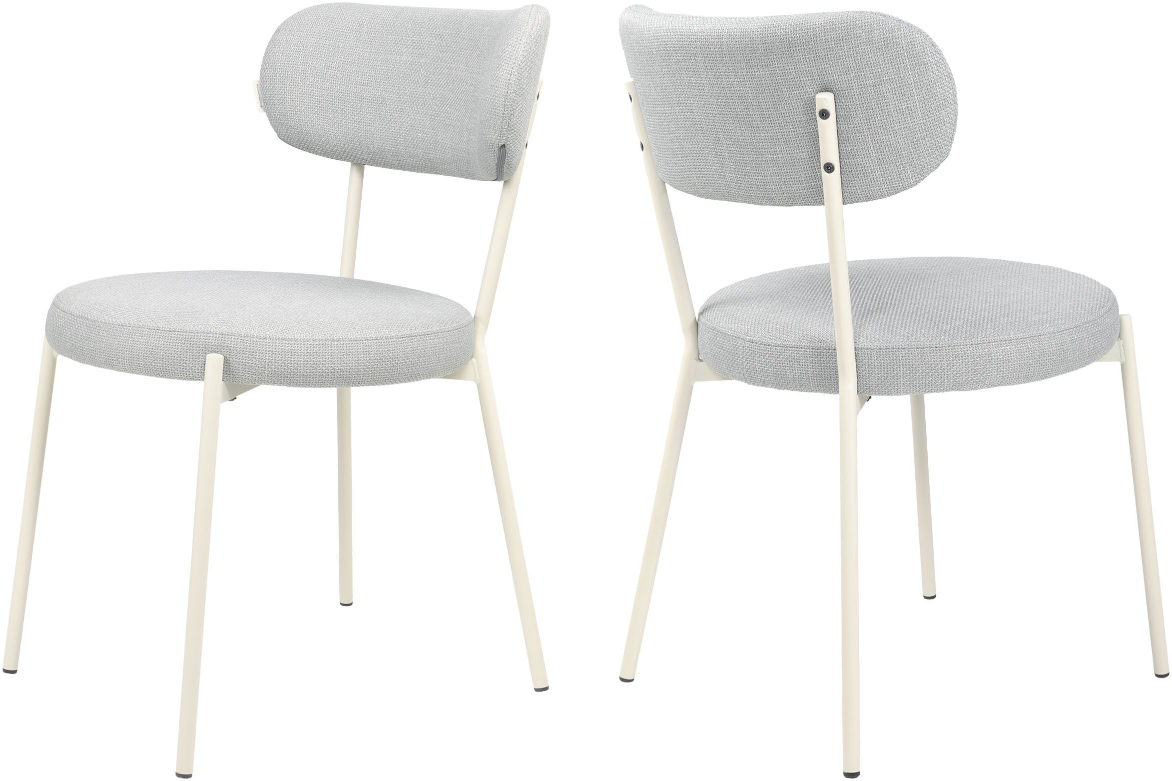TOM TAILOR HOME 4-Fußstuhl SOFT PAD CHAIR (Set, 2 St), Esszimmerstuhl, 4-Fußgestell, mit Rückenausschnitt