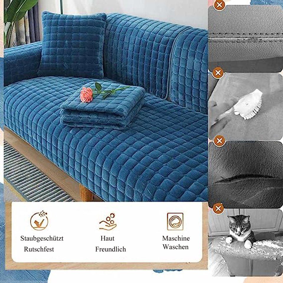 Coonoor Sofaschoner Sofabezug 1 2 3 4 Sitzer Sofaschoner rutschfest L Form günstig online kaufen