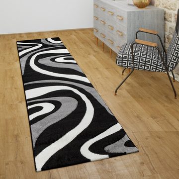 Teppich Schlafzimmer Abstraktes Wellenmuster Teppich, Paco Home, Läufer, Höhe: 16 mm