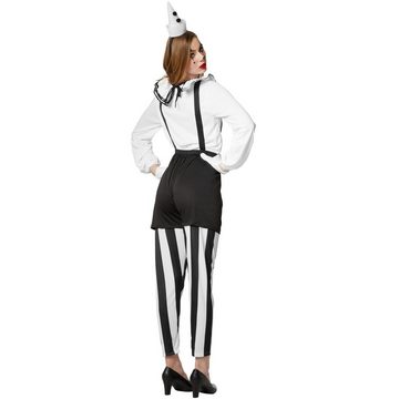 dressforfun Clown-Kostüm Frauenkostüm Clown schwarz-weiß