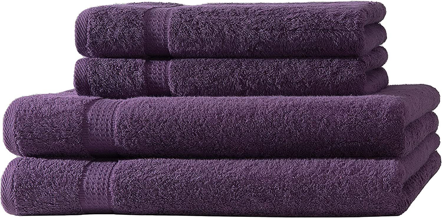 soma Handtuch Frotteeware Uni Baumwolle, (1-St) 100% Handtuchset, Baumwolle Handtücher mit Bordüre