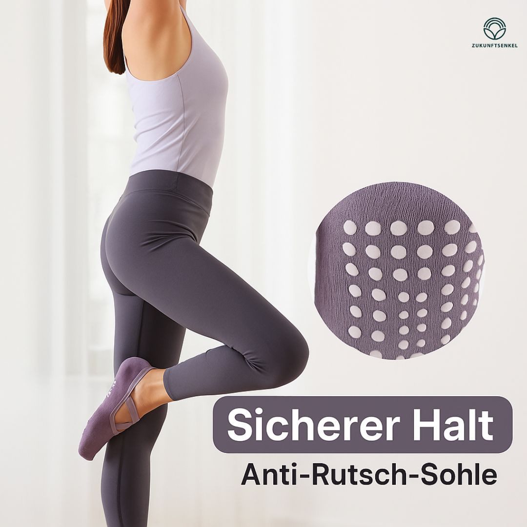 ZUKUNFTSENKEL Sportsocken 5er Pack Yoga Anti Rutsch Socken Damen (für Yoga, günstig online kaufen