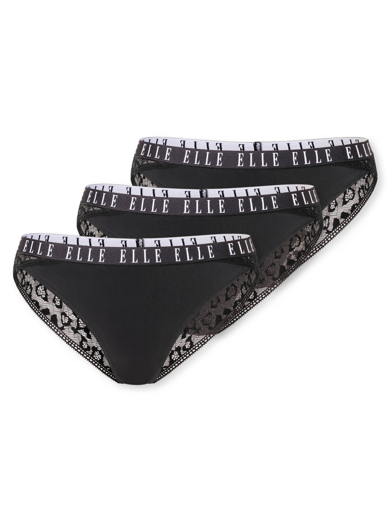 Elle Brasilslip Lace (3-St) rio-slip tanga knapp