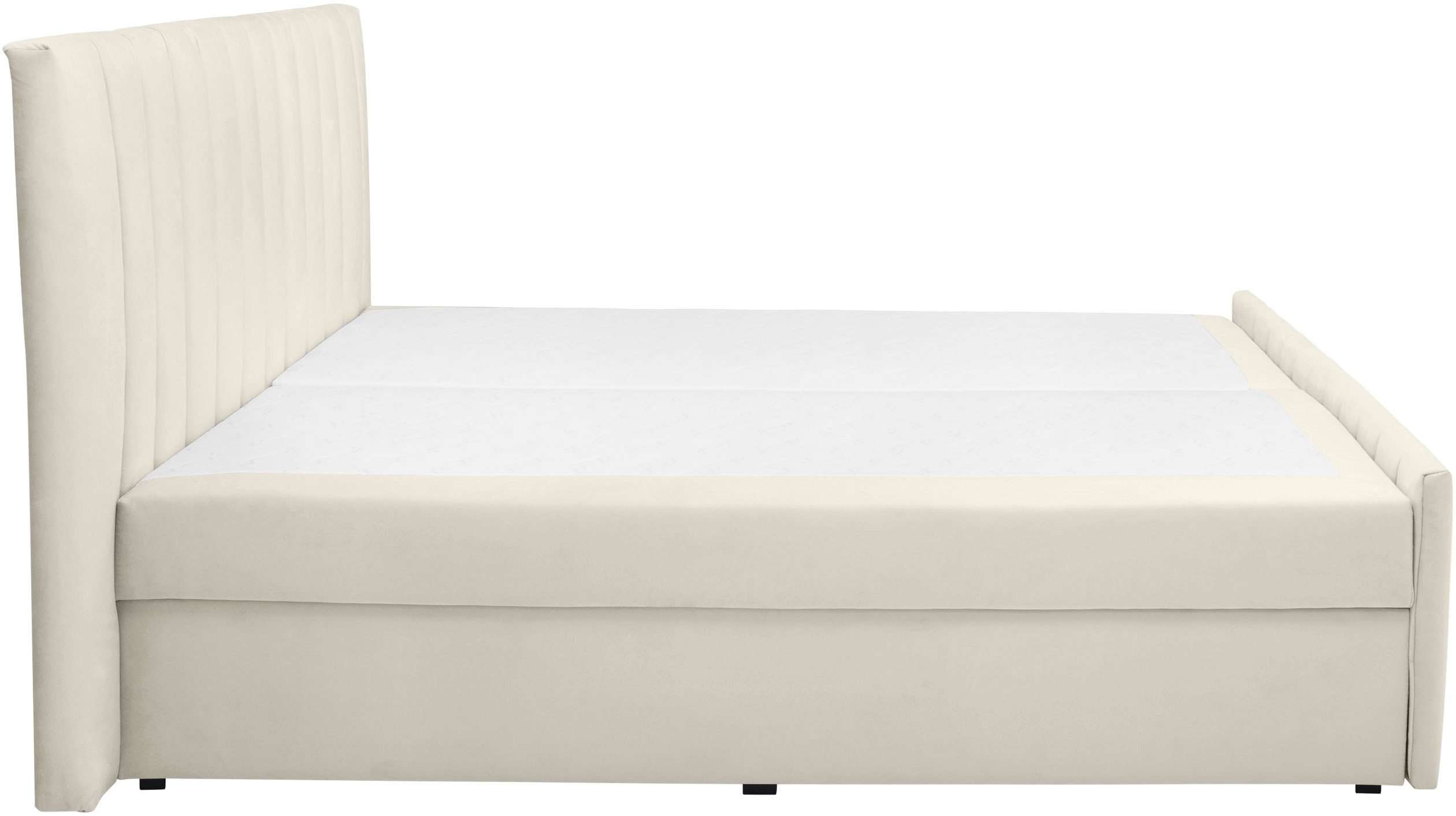 Home affaire Boxbett EFFY, Stauraumbett mit Bettkasten, TFK-Matratze H2-H4, inkl. Topper, weicher Bezugsstoff, Liegefläche 180 cm x 200 cm – Bild 5 von 5