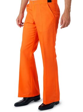 Opposuits Partyanzug SuitMeister Disco Suit orange Partyanzug, 70er Disco Anzug mit reichlich Pailletten