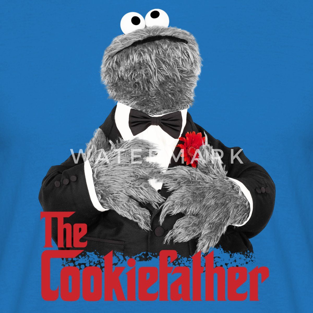 Spreadshirt T-Shirt Sesamstraße Krümelmonster The Cookiefather günstig online kaufen