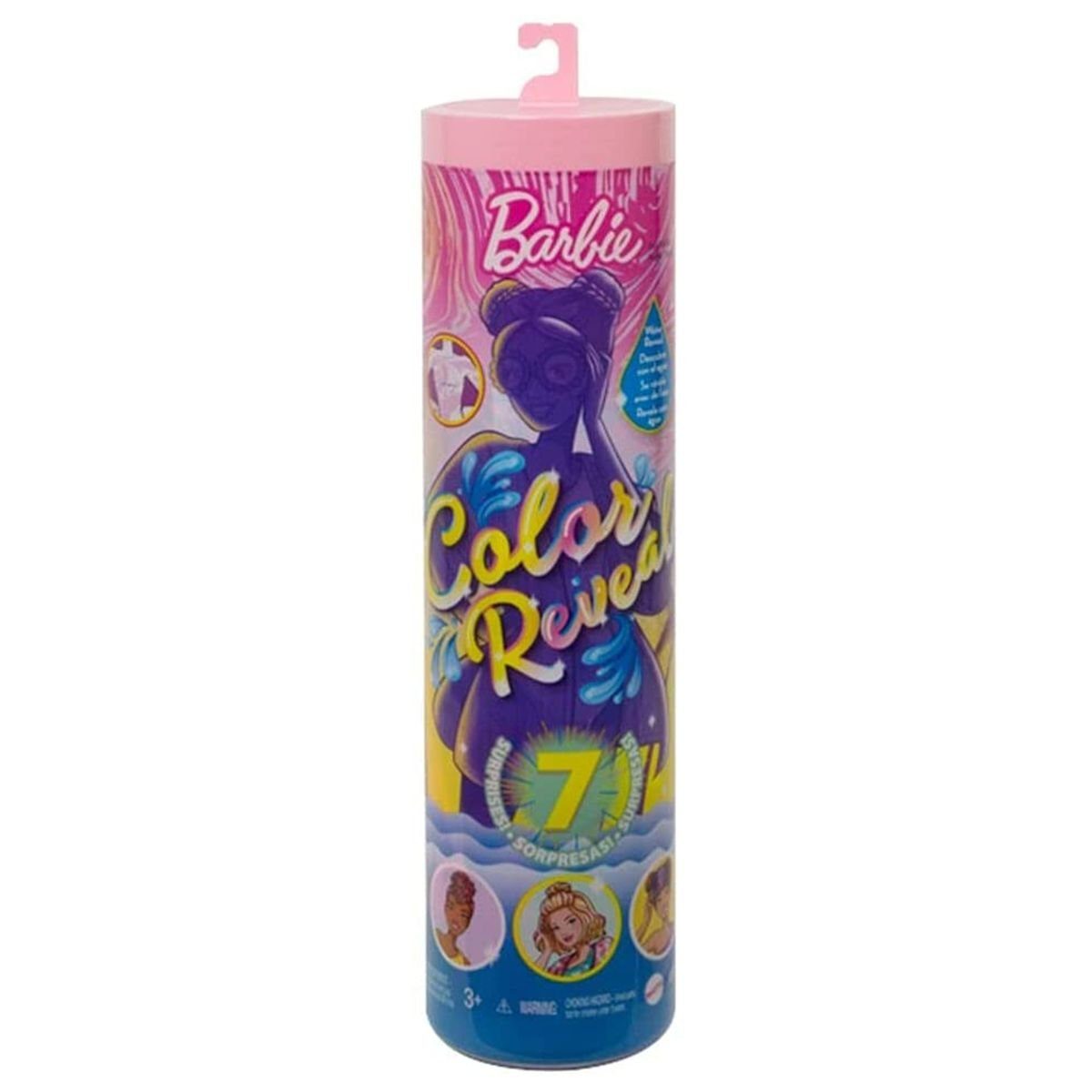 Mattel® Anziehpuppe Mattel GTR95: Barbie Color Reveal - Puppe mit 7 Überraschungen, Sand&