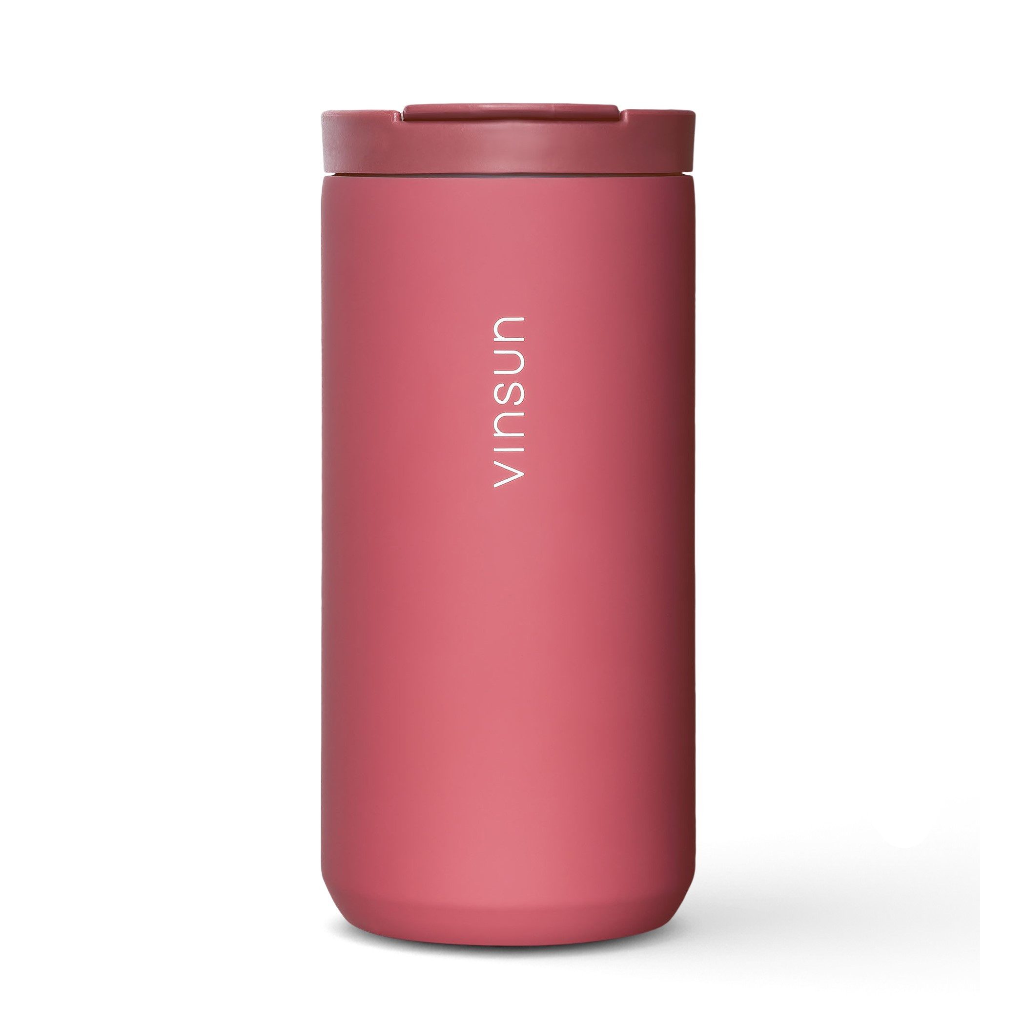Vinsun Thermobecher Edelstahl Isolierbecher 380ml - Kaffeebecher doppelwandig isoliert, Edelstahl, BPA frei, auslaufsicher, bruchfest, Kalt- und Heißgetränke
