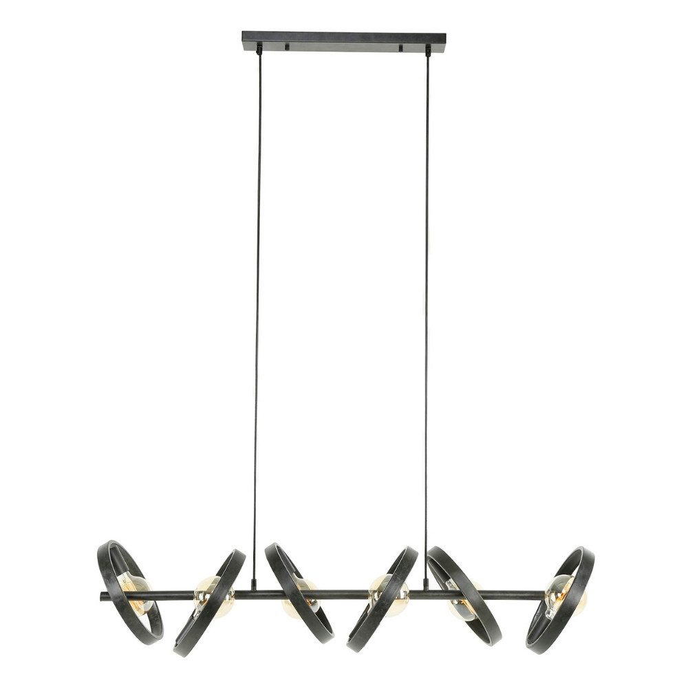 famlights Pendelleuchte Pendelleuchte Christopher in Schwarz E27 6-flammig – Bild 4 von 5