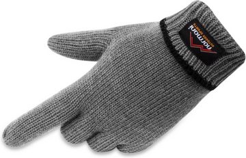 normani Strickhandschuhe Edmonton Wollhandschuhe Winter- Fingerhandschuhe mit Thinsulate™ Thermofutter und Fleece Innenmaterial für Damen und Herren
